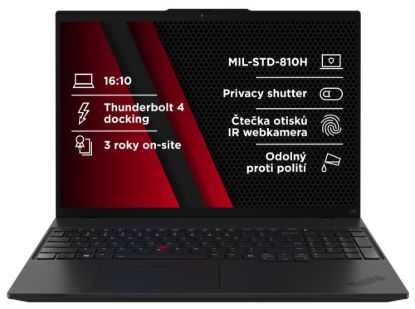 Obrázek LENOVO NTB ThinkPad L16 AMD G2 - Ryzen5 PRO 215,16" WUXGA,16GB,512SSD,5MP+IRcam,W11P