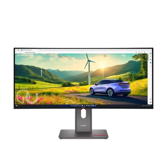 Obrázek LENOVO LCD P34 WD- 40+MC60 - 34'' ECO- IPS, 21: 9, 3440 x 1440, 120 Hz, 350cd, 2000: 1, 4 ms, repro, 2xHDMI, DP, DC…