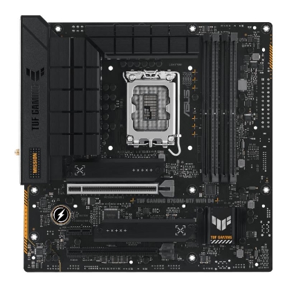 Obrázek ASUS MB Sc LGA1700 TUF GAMING B760M-BTF WIFI D4, Intel B760, 4xDDR4, 1xDP, 1xHDMI, WI-FI
