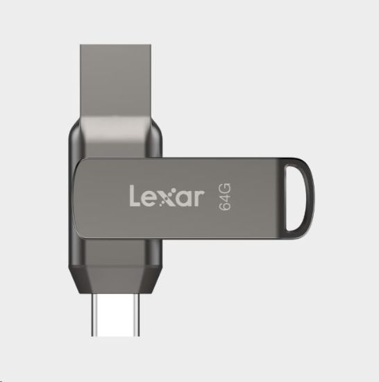 Obrázek Lexar JumpDrive Dual Drive D400 Type-C/Type-C & Type-A, up to 130MB/s read (USB 3.1) 64GB