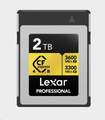 Obrázek Lexar CFexpress 4.0 Pro Gold R3600/W3300 2TB