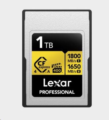 Obrázek Lexar CFexpress 4.0 Pro Gold, VPG400, R1800/W1650 (Type A) 1TB
