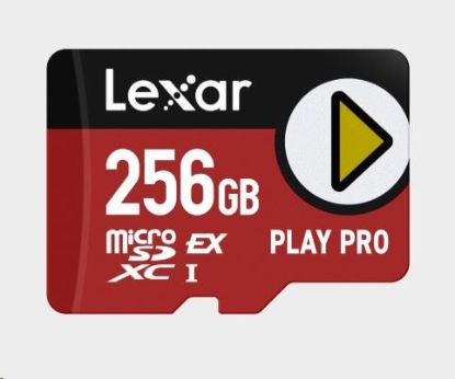 Obrázek Lexar microSD Express I PLAY Pro Express 7.1, R900/W600 C10 U3 (UHS-I) 256GB