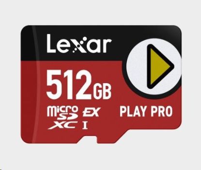 Obrázek Lexar microSD Express I PLAY Pro Express 7.1, R900/W600 C10 U3 (UHS-I) 512GB
