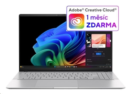Obrázek ASUS NTB Vivobook S 15 OLED(S5507QA-OLED064X), X1E-78-100, 15.6" 2880 x 1660, 32GB, 1TB SSD, Adreno, W11 Pro, Silver