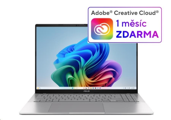 Obrázek ASUS NTB Vivobook S 16 (S3607QA-PL019W), QS X1E-26-100, 16" 2560 x 1600, 16GB, 1TB SSD, Adreno, W11 Home, Silver
