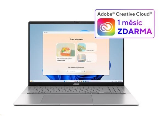 Obrázek ASUS NTB Vivobook S16 (S3607CA-RP006W), Ultra 7 255H, 16" 1920x1200, 16GB, 1TB SSD, Intel, W11 Home, Silver