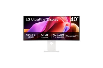Obrázek LG MT IPS LED 40" 40U990A-W - NanoIPS, 5120x2160, 21:9, HDMI, DP, USB-C, thunderbolt, zakřivený, nast. výška, repro
