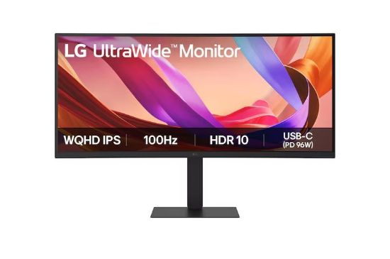 Obrázek LG MT IPS LCD LED 34" 34U650A - IPS panel, 3440x1440, 2xHDMI, DP, USB-C, USB 3.2, LAN, nast. vyska, repro, zakriven