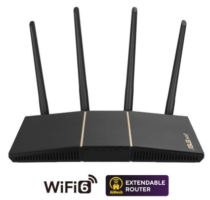 Obrázek ASUS RT-AX57 (AX3000) WiFi 6 Extendable Router, AiMesh