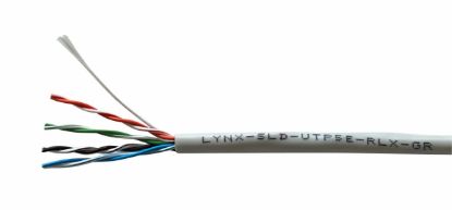 Obrázek UTP kabel LYNX REELEX AIR, Cat5E, drát, PVC, Eca, šedý, 305m