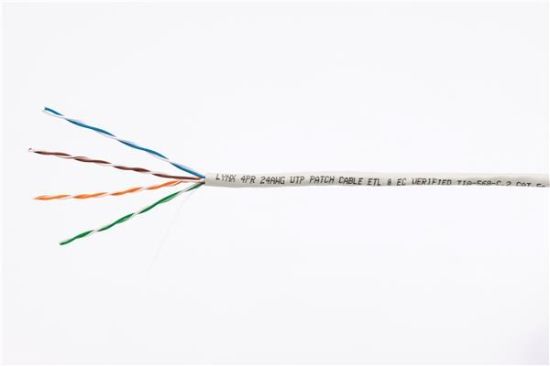 Obrázek UTP kabel LYNX, Cat5E, licna(lanko), PVC, Dca, šedá, 305m