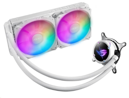 Obrázek ASUS vodní chladič CPU AIO ROG STRIX LC II 240 ARGB WHITE, 2x120mm, LGA1851, AM4
