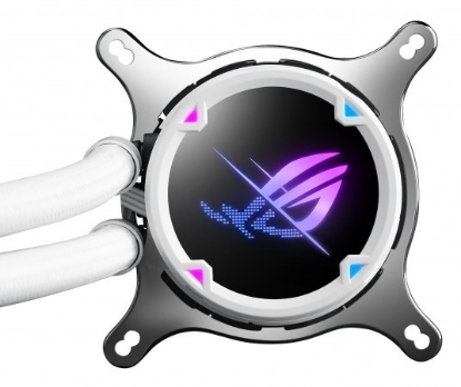 Obrázek ASUS vodní chladič CPU AIO ROG STRIX LC II 360 ARGB WHITE, 3x120mm, LGA1851, AM5