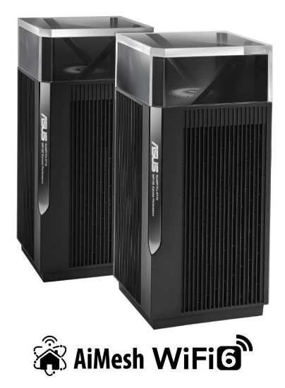 Obrázek ASUS ZenWiFi Pro ET12 2-pack Wireless AXE11000 Tri-band Mesh WiFi 6E System, 2.5G WAN/LAN