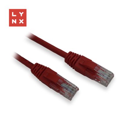 Obrázek LYNX UTP patch kabel Cat5e, PVC, CCA, 5m, červený