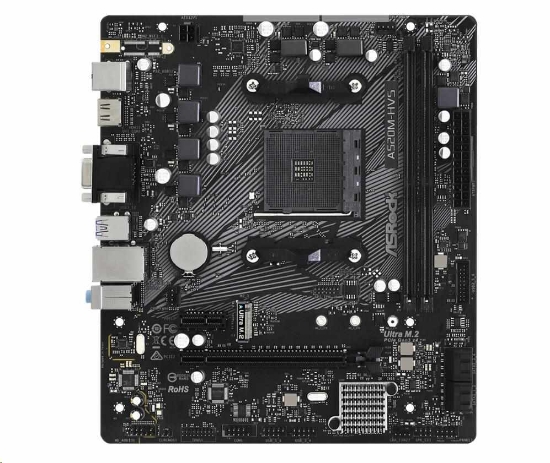 Obrázek BAZAR - ASRock MB Sc AM4 A520M-HVS, AMD A520M, 2xDDR4, HDMI - Po opravě (Bez příšlušenství)
