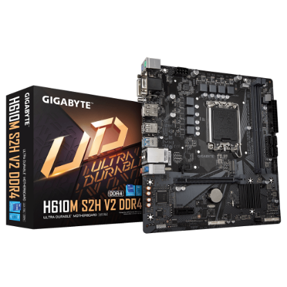 Obrázek BAZAR - GIGABYTE MB Sc LGA1700 H610M S2H V2 DDR4, Intel H610, 2xDDR4, 1xDP, 1xHDMI, 1xDVI, 1xVGA, mATX - Po opravě (Komp