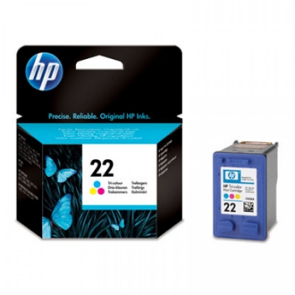 Obrázek HP 22 ink color 5ml PSC1410 BLISTER - zboží poškozené balení- expirace vyprodej (P)
