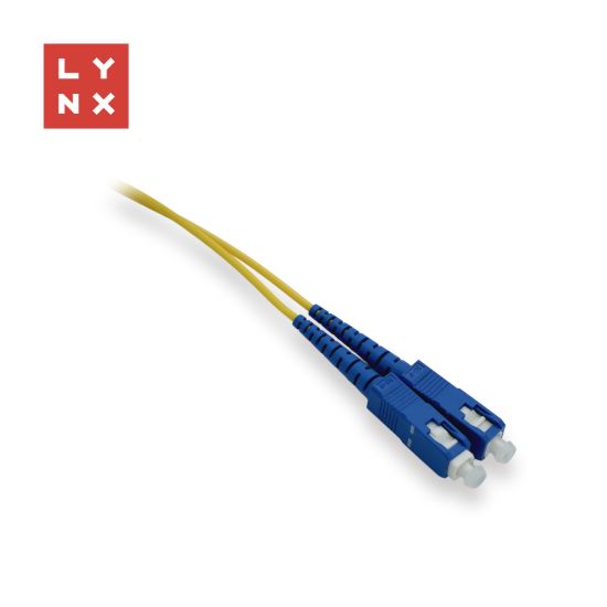 Obrázek LYNX duplexní patch kabel SM, OS2, SC/SC, 9/125µm, 15m