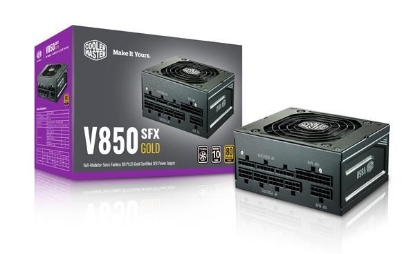 Obrázek Cooler Master zdroj V850 SFX, 92mm, 80+ Gold, Plně modulární, SFX 3.42