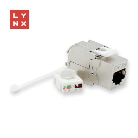 Obrázek LYNX keystone STP Cat5e, samozařezávací, stříbrný