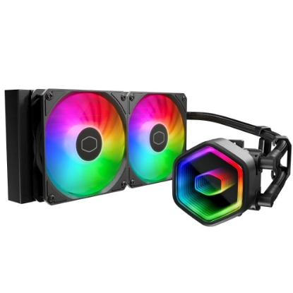 Obrázek Cooler Master vodní chladič MasterLiquid 240 Core II, 2x120mm, LGA1851, AM5, černá