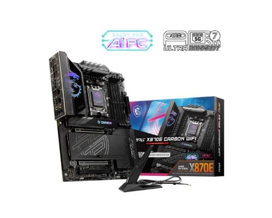 Obrázek MSI MB Sc AM5 MPG X870E CARBON WIFI, AMD X870, 4xDDR5, 1xHDMI, 2xUSB4, WI-FI