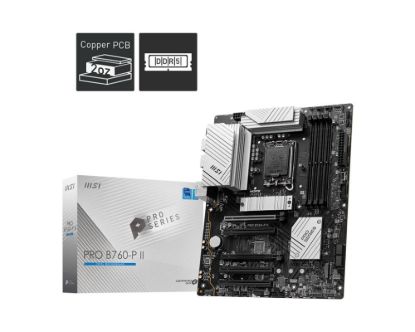 Obrázek MSI MB Sc LGA1700 PRO B760-P II, Intel B760, 4xDDR5, 1xDP, 1xHDMI
