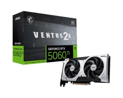 Obrázek MSI VGA NVIDIA GeForce RTX 5060 Ti 8G VENTUS 2X OC PLUS, RTX 5060 Ti, 8GB GDDR7, 3xDP, 1xHDMI