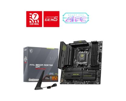 Obrázek MSI MB Sc AM5 MAG B850M MORTAR WIFI, AMD B850, 4xDDR5, 1xHDMI, WiFi, mATX