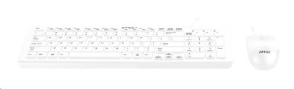 Obrázek MSI set klávesnice a myši SK9626W, drátová, CZ/SK lokalizace, bílá