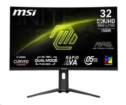 Obrázek MSI LCD MAG 321CUPDF, 31.5", 3840x2160, Rapid VA, 160Hz, 0,5ms, VESA 100x100, Black