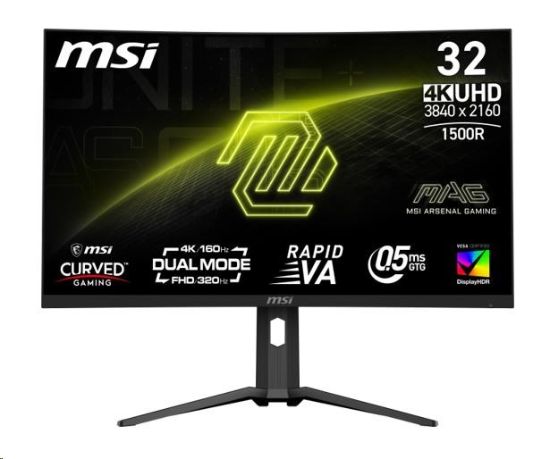 Obrázek MSI LCD MAG 321CUPDF, 31.5", 3840x2160, Rapid VA, 160Hz, 0,5ms, VESA 100x100, Black