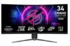 Obrázek MSI LCD MPG 346CQRF X24, 34", VA, 3440 x 1440, 240 Hz, 0.5 ms, HDMI, DP, USB, VESA, Audio, Black