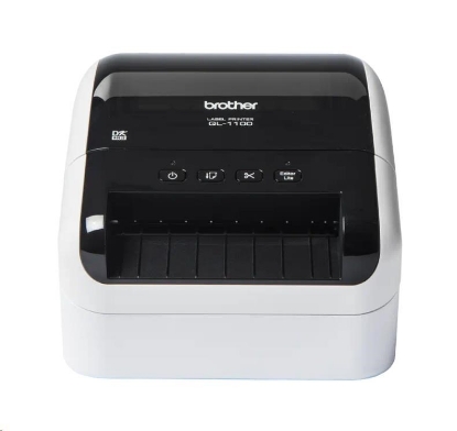 Obrázek BROTHER tiskárna štítků QL-1100 - 101,6mm, termotisk, USB, Profesionální Tiskárna Štítků - Vestavěná řezačka