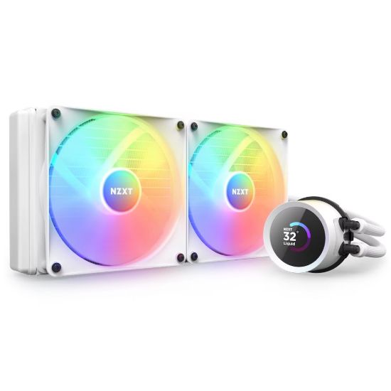 Obrázek NZXT vodní chladič Kraken 280 RGB / 2 x 140mm fan / LCD disp. / 6 let / LGA1851 / AM5