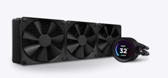Obrázek BAZAR - NZXT vodní chladič Kraken 360 ELITE / 3x120mm fan / LCD disp. / 6 let / LGA1851 / AM5 - Poškozený obal (Komplet)