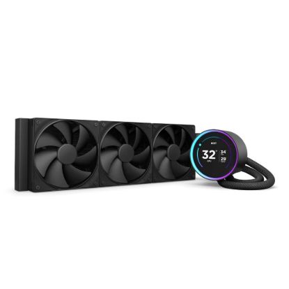 Obrázek NZXT vodní chladič Kraken 360 ELITE / 3x120mm fan / 4-pin PWM / LCD disp. / 6 let