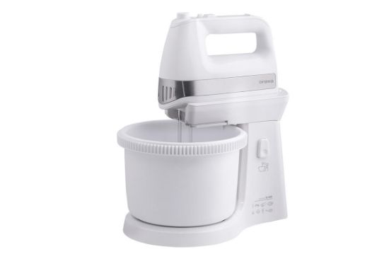 Obrázek Orava SL-400 C ruční šlehač s nádobou, 400 W, 85 dB, 5 rychlostí, 2.5 l objem mísy, pulzní spínač, bílá