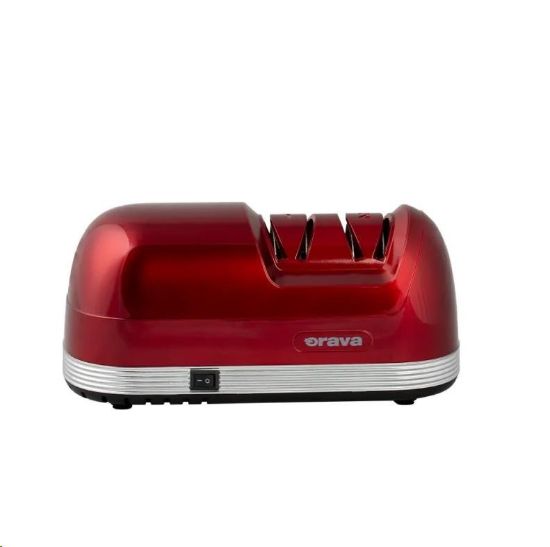 Obrázek Orava elektrický brousek nožů, dvoustupňový ostřící systém, diamantové brusné kotouče, červený