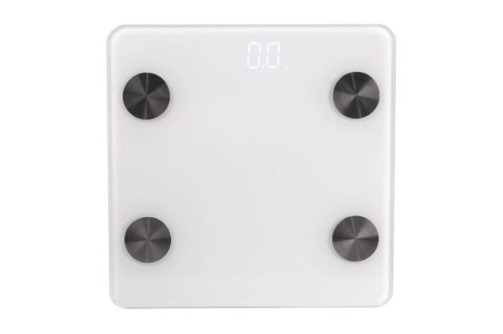 Obrázek Orava EV-600 BT osobní váha, bluetooth, LED displej, kg/lb, Android, iOS, do 180 kg, skleněná