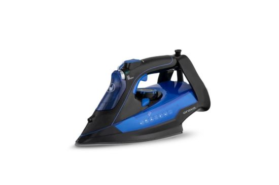 Obrázek Orava ZE-302 napařovací žehlička, 2800 W, Anti-Drip, Anti-Calc, Self-Clean, 320 ml, modrá / černá