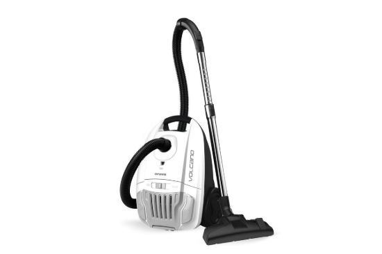 Obrázek Orava Volcano-1 vysavač, 700 W, sáčkový, 4 l sáček, 72 dB, 9,5/7 m akční rádius, bílá / černá