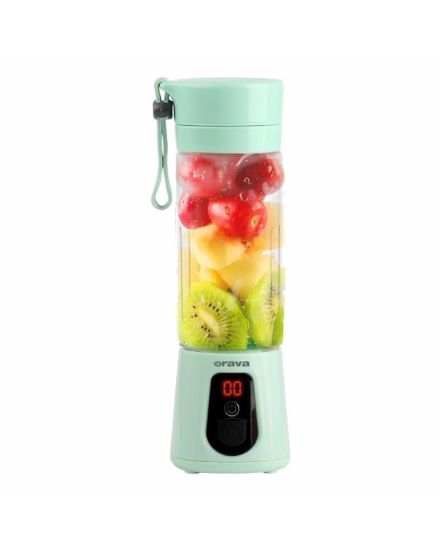 Obrázek Orava RMU-40 A přenosný smoothie mixér, USB-C, 400 ml, 20000 ot/min, 4000 mAh (Li-ion), zelený