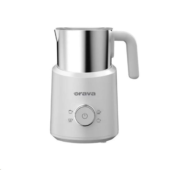 Obrázek Orava elektrický zpěňovač mléka, 500 W, 4 volitelné programy, 350 ml, bílá