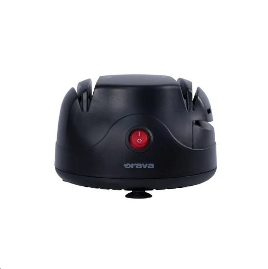 Obrázek ORAVA elektrická bruska na nože a nůžky, dvoustupňový ostřící systém, kompaktními rozměry, černá