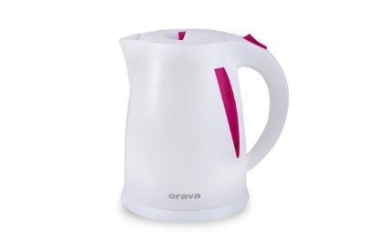 Obrázek ORAVA VK-3117 R rychlovarná konvice, 2000 W, 1.7 l, automatické vypnutí, růžová / bílá