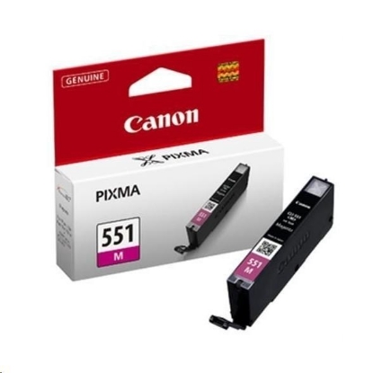 Obrázek Canon CARTRIDGE CLI-551M purpurová pro Pixma iP, Pixma iX, Pixma MG a Pixma MX 6850, 725x, 925, 8750 (319 str.)