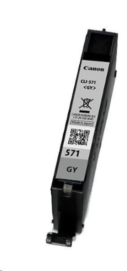 Obrázek CANON CARTRIDGE CLI-571 GY šedá PIXMA MG775x, TS505x, TS605x, TS805x, TS905X (780 str.)